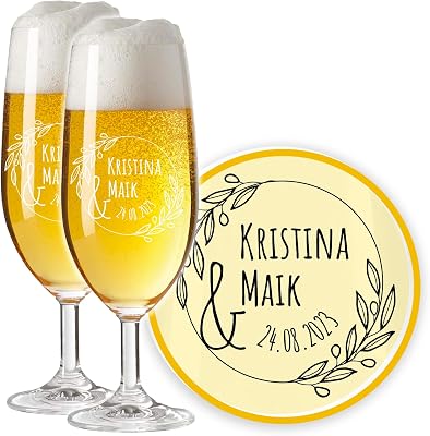 Personalisiertes Bierglas-Set