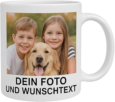 Personalisierte Foto-Tasse mit Namen
